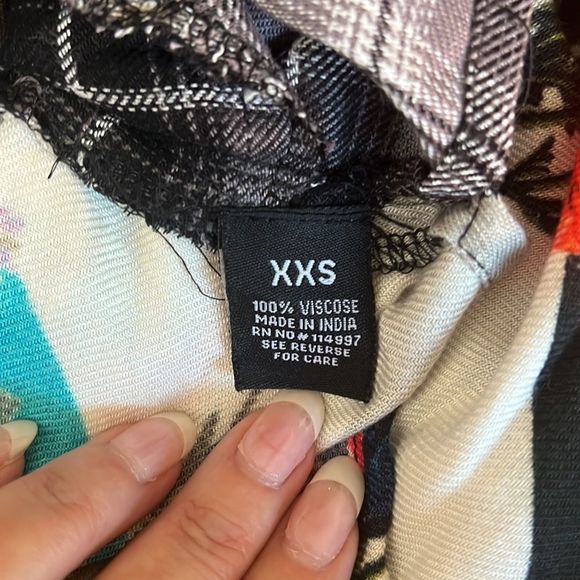 NEW Tolani Collection Neicy top button down plaid floral size XXS - Picture 13 of 14